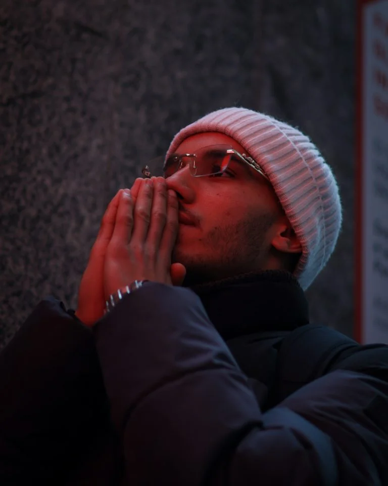 Adnane — portrait with dramatic light, photographer based in Rome, Italy